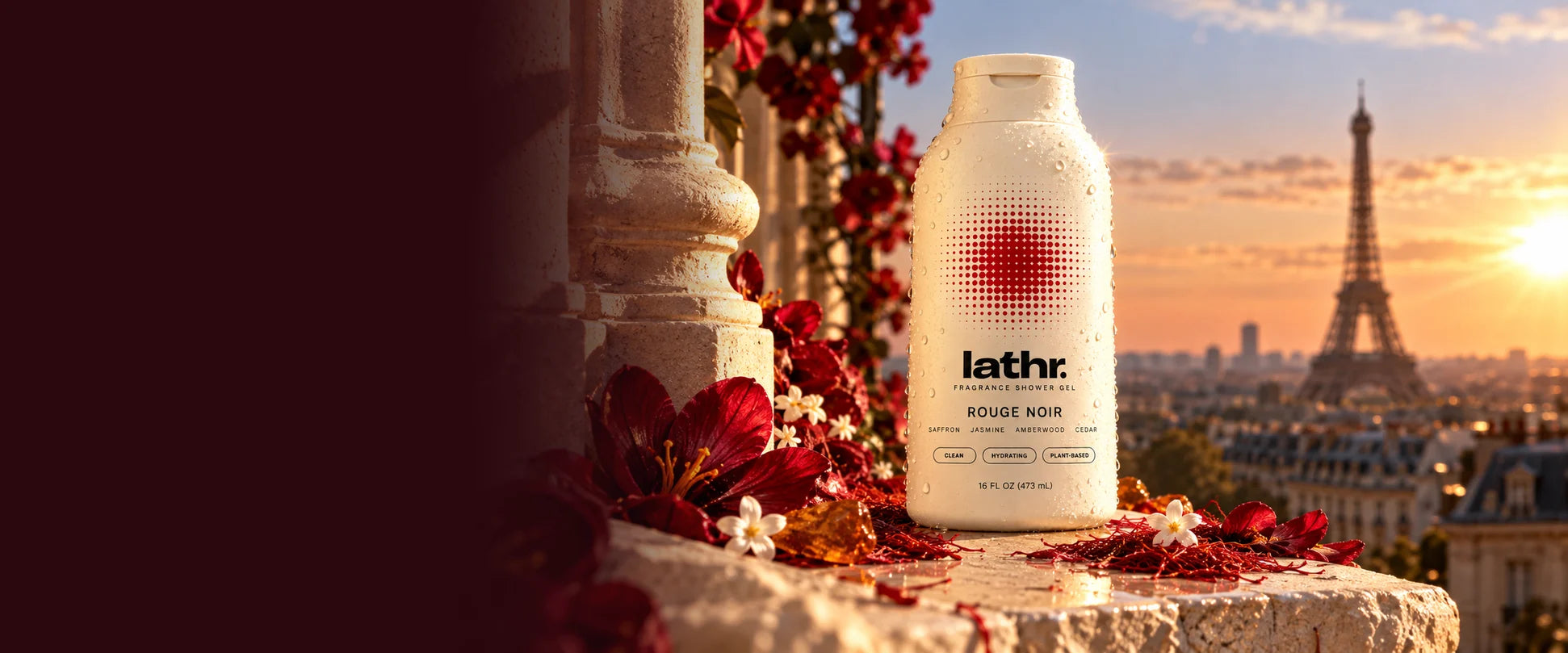 LATHR fragrance shower gels with citrus, flowers and water splash