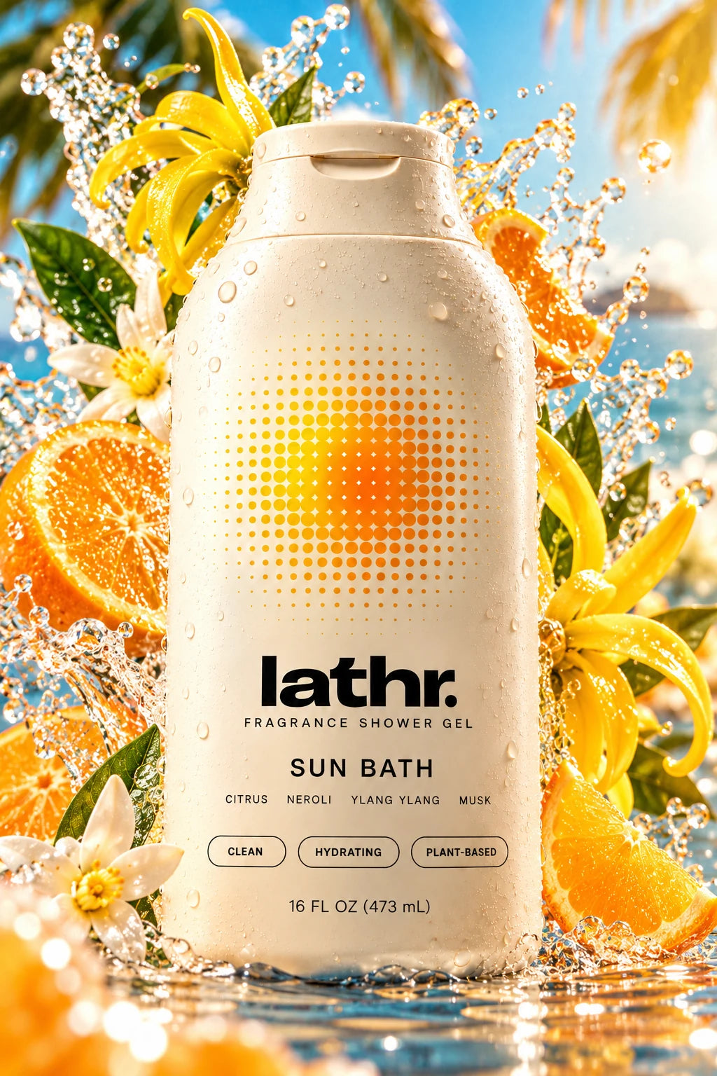 Lathr Sun Bath fragrance shower gel